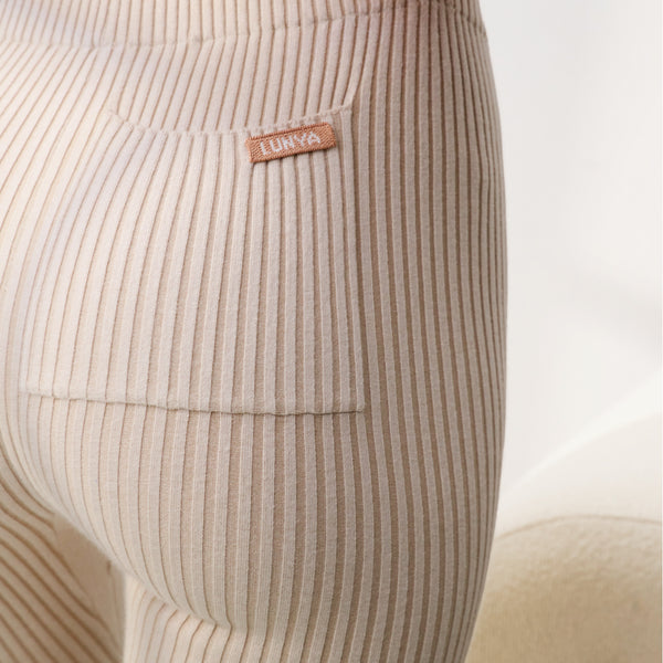 Cozy Cotton Silk Ribbed Legging