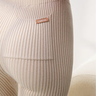 Lunya Loungewear Cottonsilk™ Ribbed Legging - #Calm Tan
