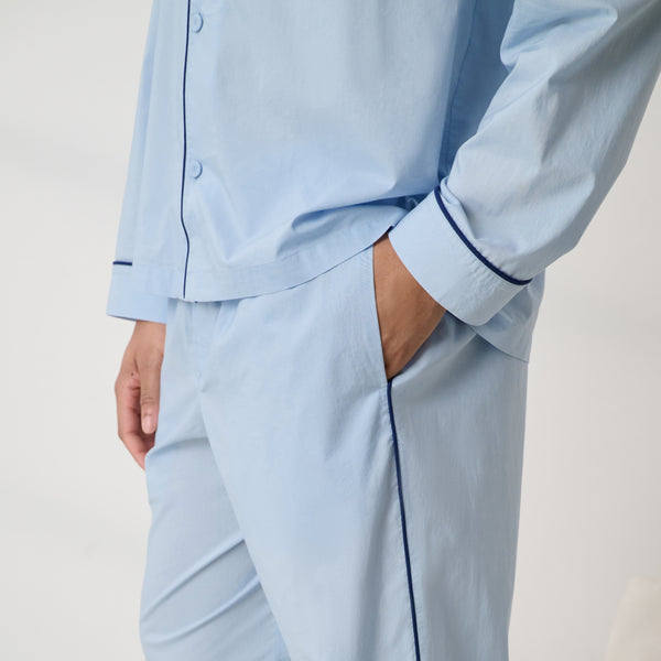 Men's Airy Cotton Piped Pant