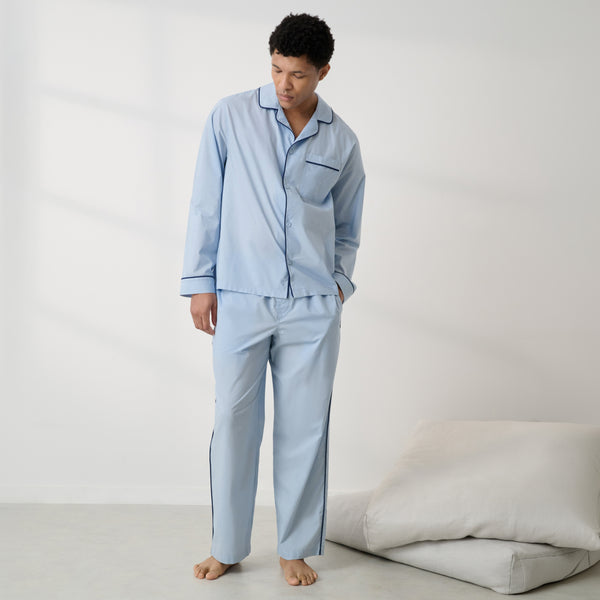 Men's Airy Cotton Piped Pant