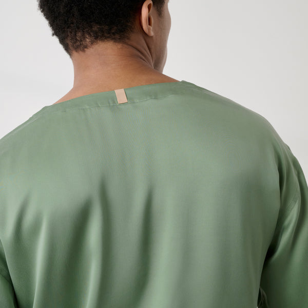 Men's Washable Silk Short Set