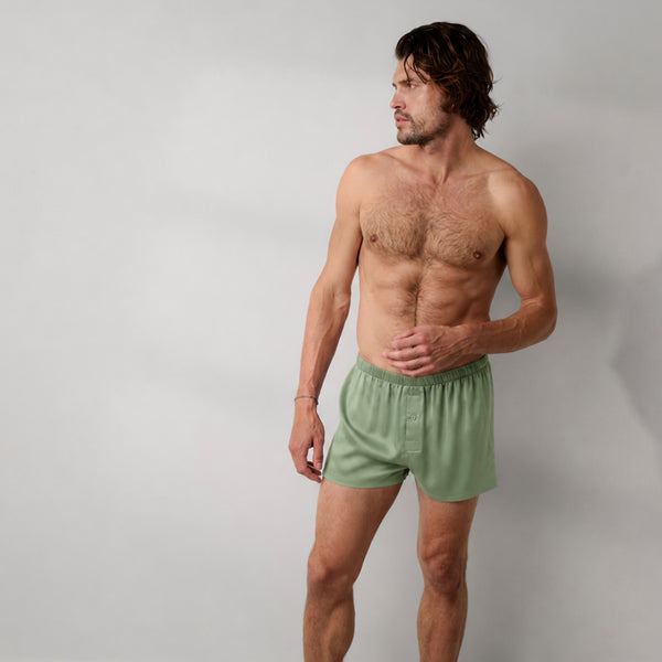 Men's Washable Silk Boxer