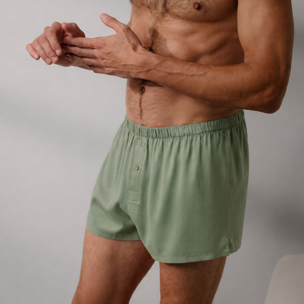 Men's Washable Silk Boxer