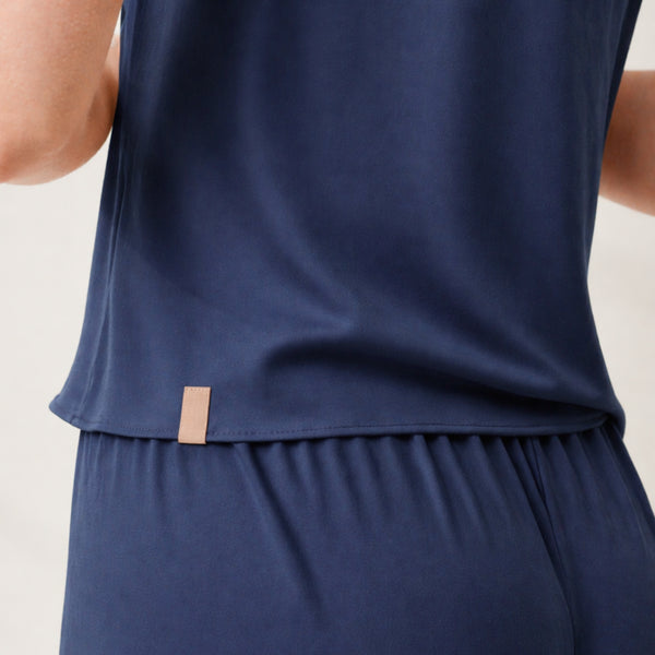 Washable Silk Bias Cami Short Set