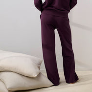 Lunya Loungewear Silksweats™ Midweight Reversible Straight Leg - #Vintage Merlot