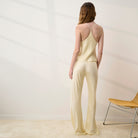 Lunya Pajamas - WASHABLE SILK BIAS CAMI PANT SET #FRENCH BUTTER