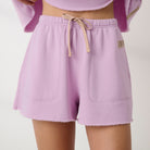 Lunya loungewear - SILKSWEATS™ MIDWEIGHT REVERSIBLE SHORT #BLUSHED LAVENDER