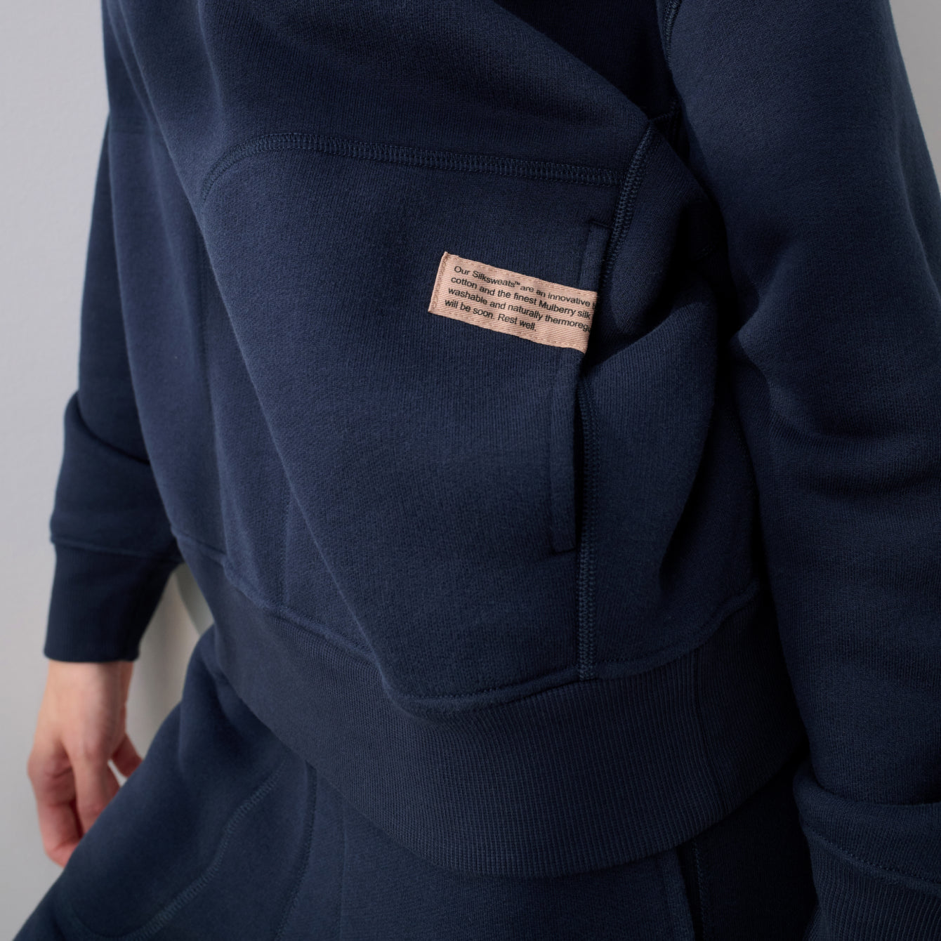 Lunya Loungewear Silksweats™ Terry Half Zip - #Deep Blue