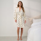 Lunya Pajamas - Washable Silk Robe #Summer Dot