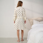 Lunya Pajamas - Washable Silk Robe #Summer Dot
