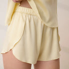 Lunya Pajamas Washable Silk Tulip Back Set - #French Butter