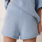 Lunya Loungewear - CLOUD COTTON SWEATER SHORT #WHISPER BLUE 