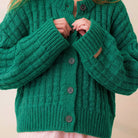 Lunya Loungewear - CLOUD COTTON BASKET STITCH CARDIGAN #SPRING CLOVER