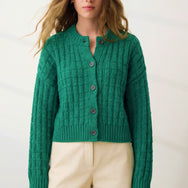 Cloud Cotton Basket Stitch Cardigan – Lunya