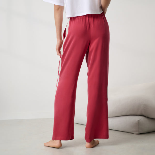 Washable Silk Side Stripe Pant