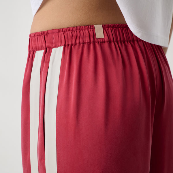 Washable Silk Side Stripe Pant