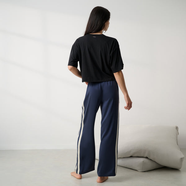 Washable Silk Side Stripe Pant