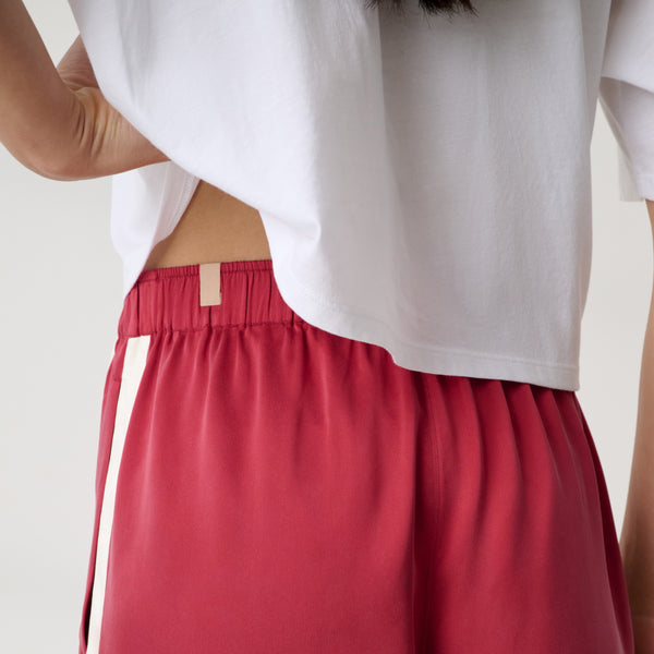 Washable Silk Side Stripe Short