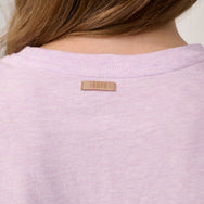 Lunya Pajamas - Organic Pima Tee Short Set #Dreamy Lilac Heather