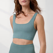 Lunya Loungewear Seamless Modal Flow Cropped Tank - #Musing Moss