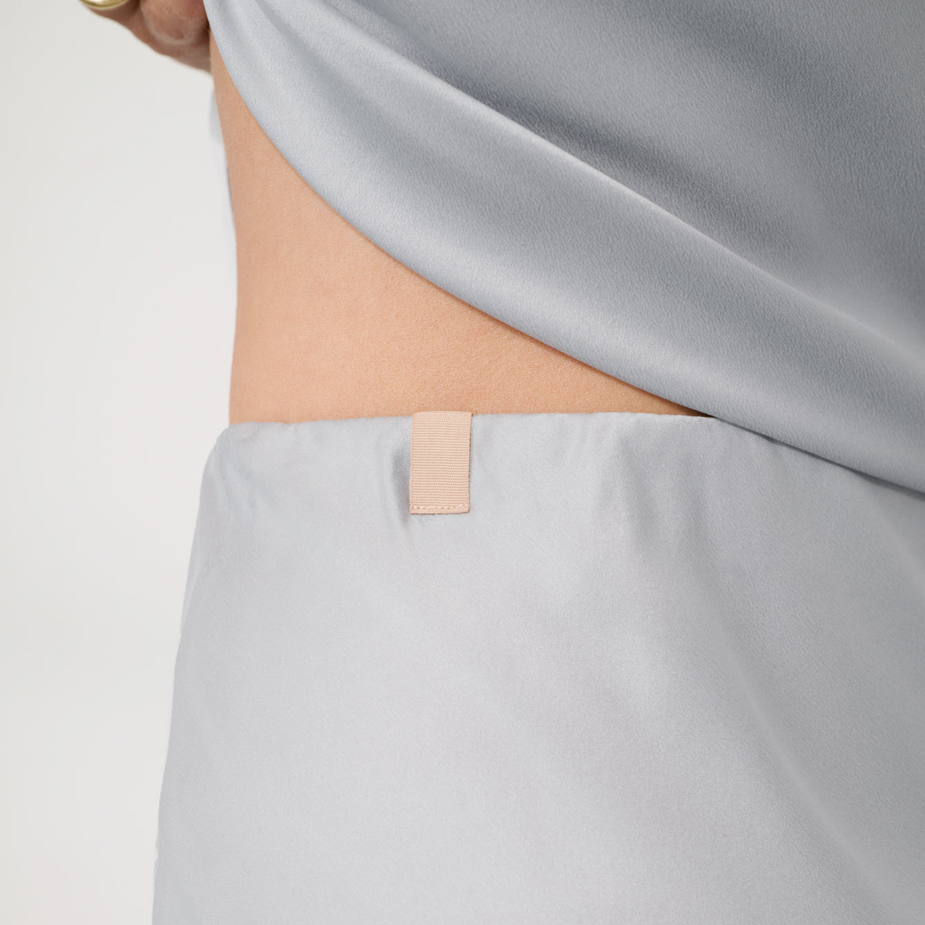 Lunya Silk Icons Washable Silk Maxi Bias Skirt - #Dove Grey