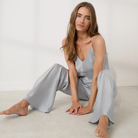 Lunya Silk Icons Washable Silk Bias Pant - #Dove Grey