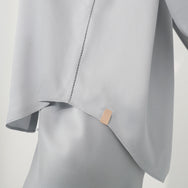 Lunya Silk Icons Washable Silk Ladder Stitch Button Down - #Dove Grey