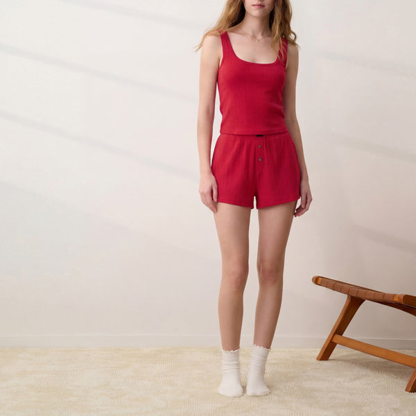 Pointelle High Rise Short