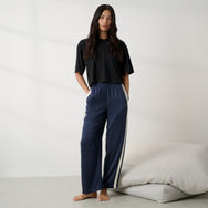 Lunya loungewear - Organic Pima Cropped Easy Tee - #Immersed Black