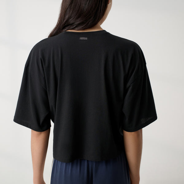 Organic Pima Cropped Easy Tee