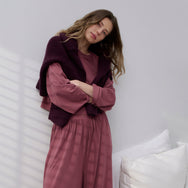 Lunya Loungewear Organic Pima Wide Sleeve Tee - #Mulled Maple