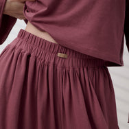 Hose aus Bio-Pimabaumwolle mit weitem Bein