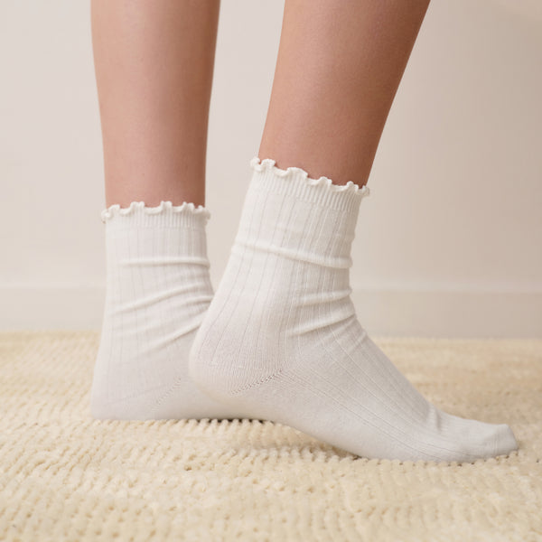 Organic Cotton Ruffle Sock