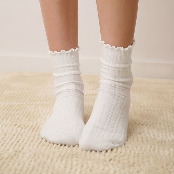 Organic Cotton Ruffle Sock