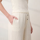Lunya Loungewear - POINTELLE WIDE LEG PANTS #BUTTERCREAM