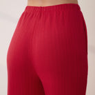 Lunya Loungewear - POINTELLE WIDE LEG PANTS #CAMELLIA RED