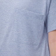 Lunya Pajamas - ORGANIC PIMA TEE SHORT SET #Cloud Blue Heather