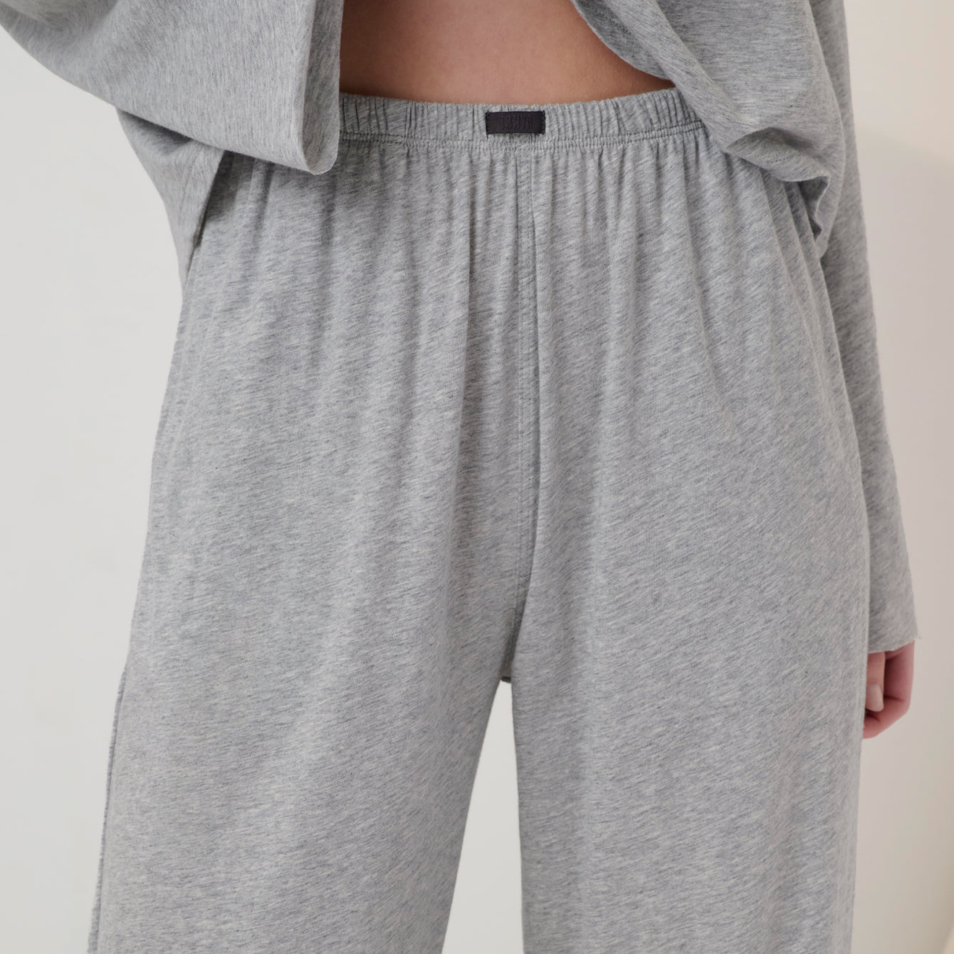 Lunya Pajamas- ORGANIC PIMA STRAIGHT LEG  PANT #Storm Grey Heather