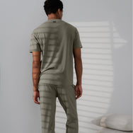 Lunya Pajamas Men's Slumberknit™ Henley Tee - #Shaded Olive