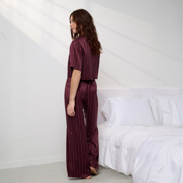 Washable Silk High Rise Pant Set