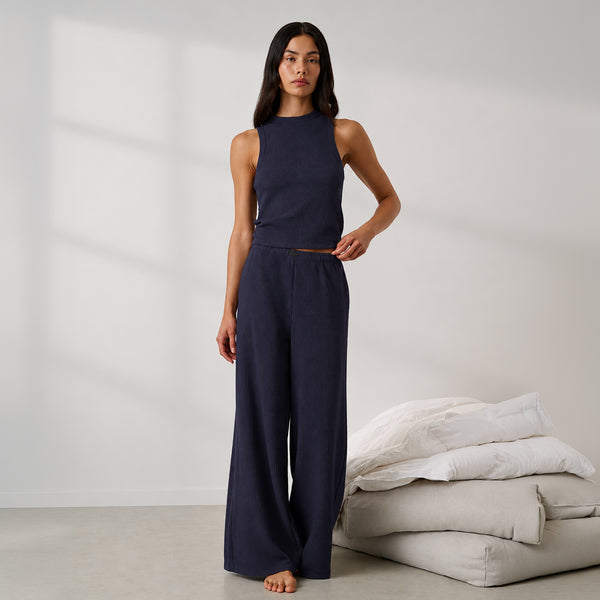Organic Cotton Seersucker Pant