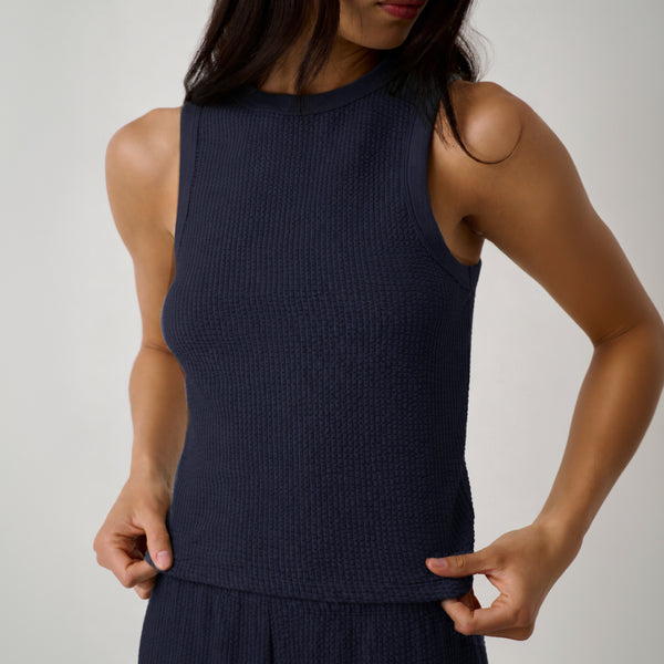 Organic Cotton Seersucker Tank
