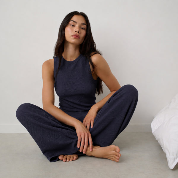 Organic Cotton Seersucker Tank