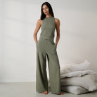Lunya Pajamas - Organic Cotton Seersucker Tank #Fresh Herb