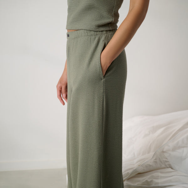 Organic Cotton Seersucker Pant