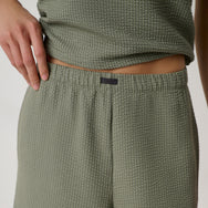 Lunya Pajamas - Organic Cotton Seersucker Pant #Fresh Herb