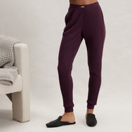Lunya Loungewear Wafflesoft Jogger - #Vintage Merlot