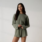 Lunya Pajamas - Organic Cotton Wide Sleeve Top #Fresh Herb