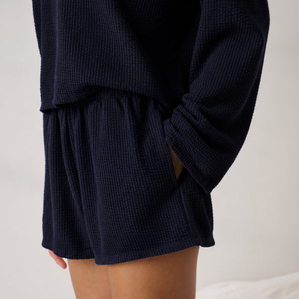 Organic Cotton Seersucker Short