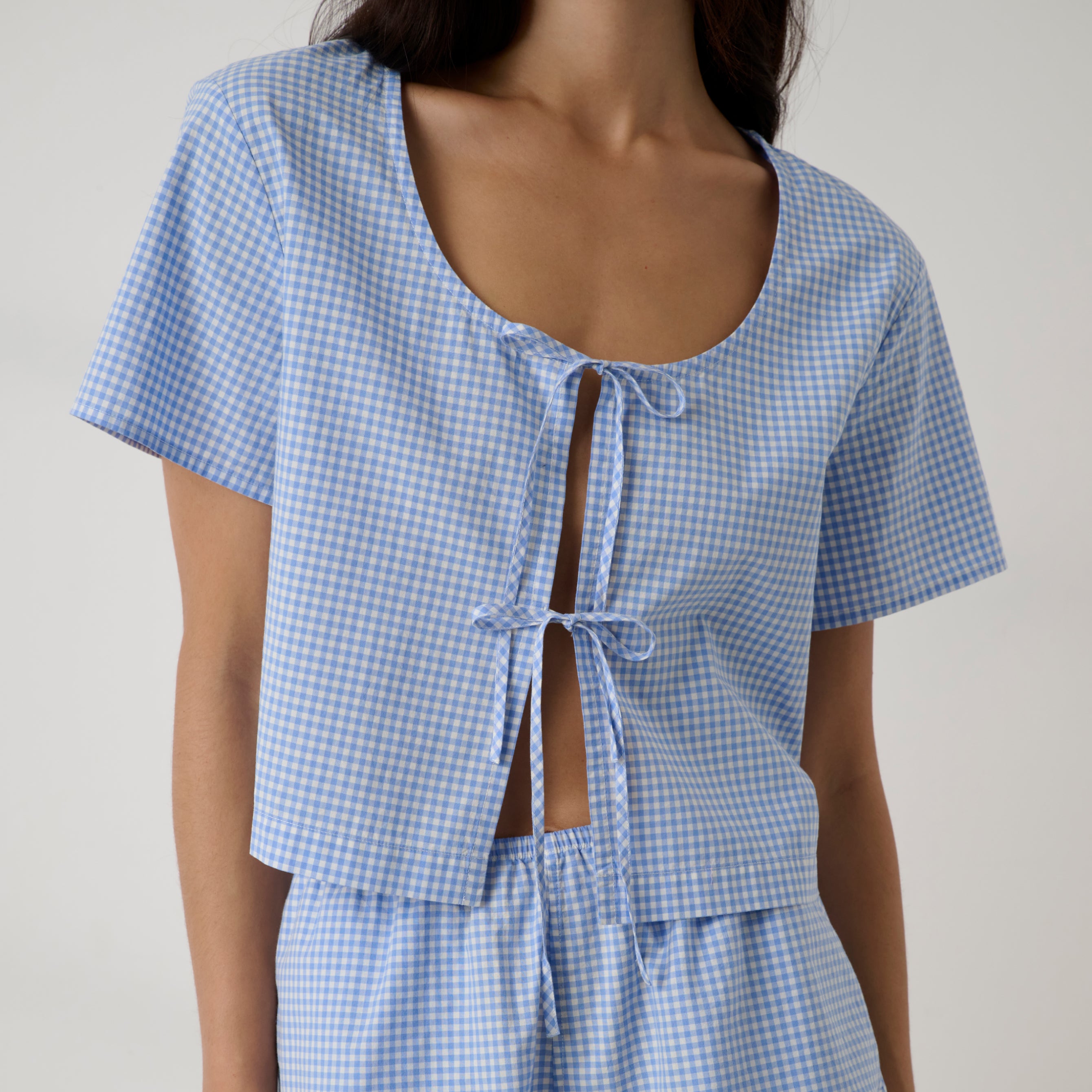 Lunya Loungewear - Airy Cotton Tie Front Top #Market Check